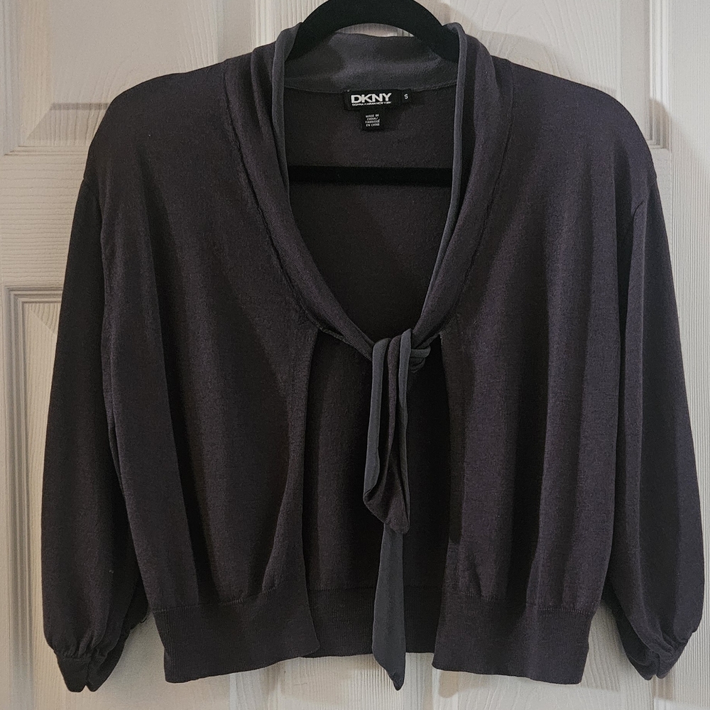 DKNY Silk Blend Knit Shrug